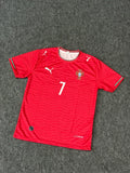 07 Ronaldo Portugal 2026 Home Round Neck Sublimation Print Logo Jersey - Unisex