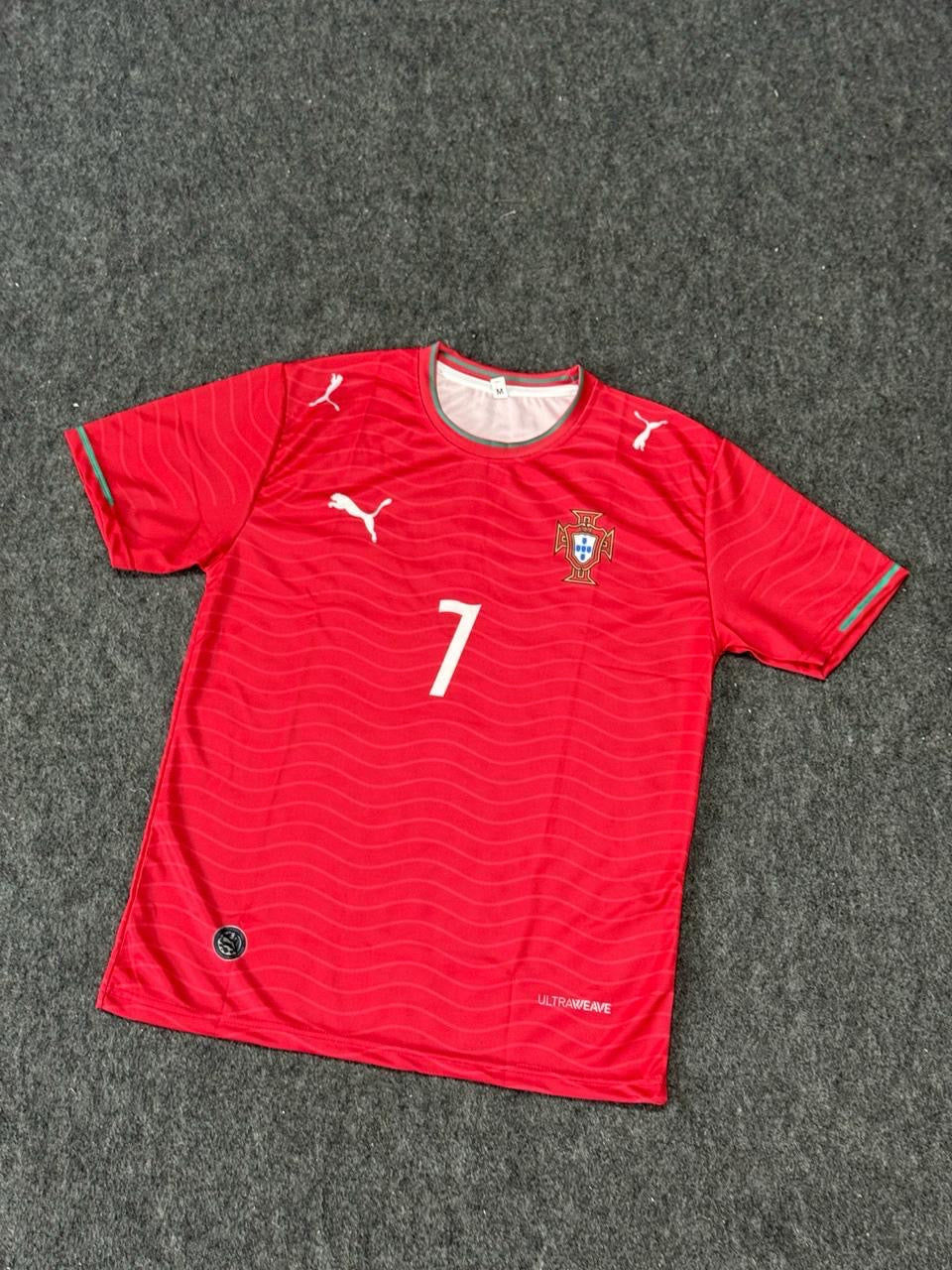07 Ronaldo Portugal 2026 Home Round Neck Sublimation Print Logo Jersey - Unisex