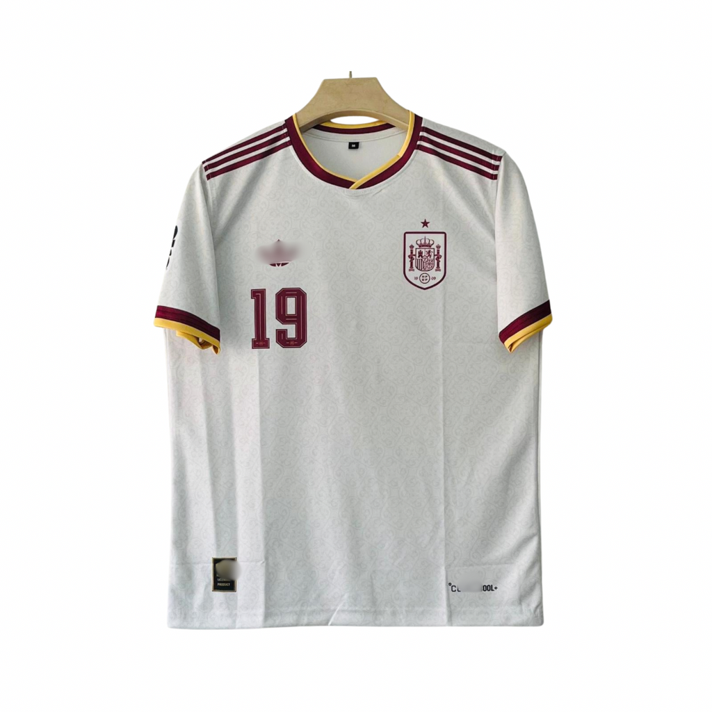 19 Yamal Spain 2026 Away Embroidery Print Logo Jersey - Unisex