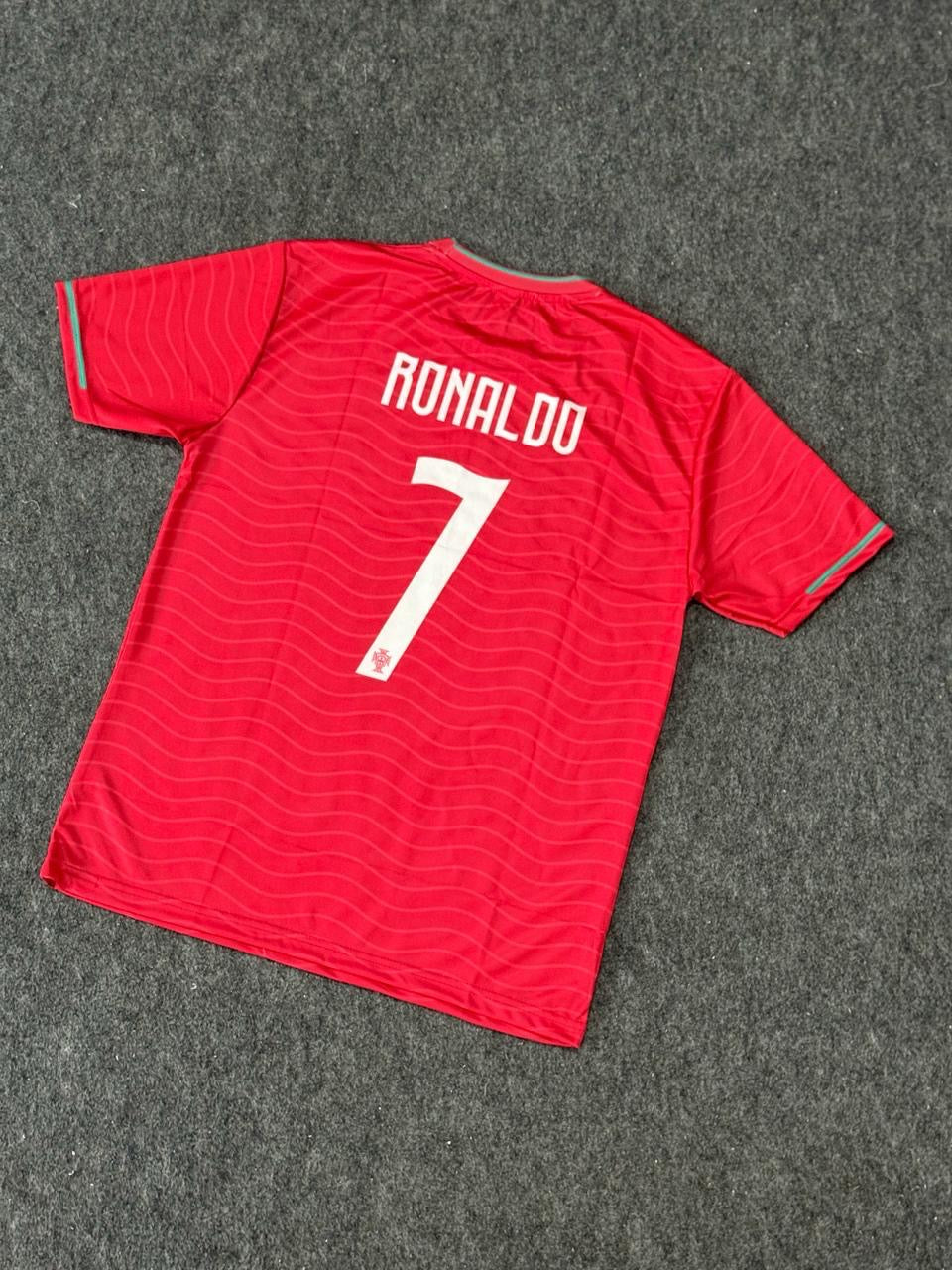 07 Ronaldo Portugal 2026 Home Round Neck Sublimation Print Logo Jersey - Unisex