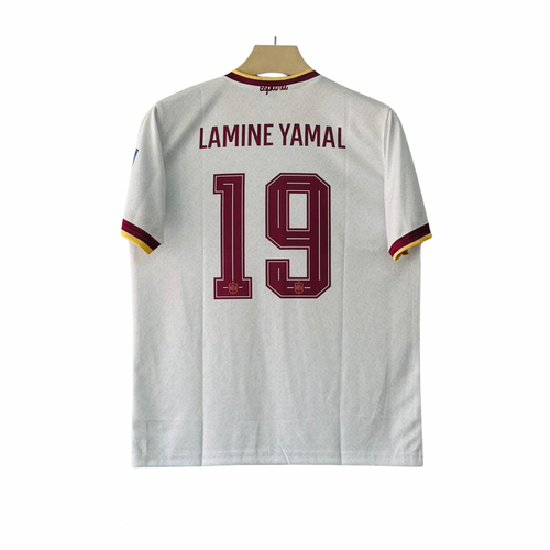 19 Yamal Spain 2026 Away Embroidery Print Logo Jersey - Unisex