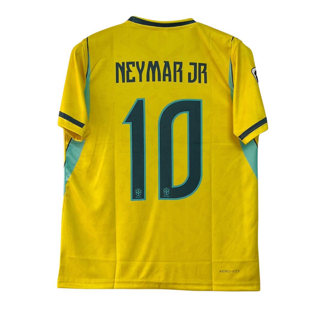10 Neymer Brazil 2026 Home Sublimation Print Jersey - Unisex