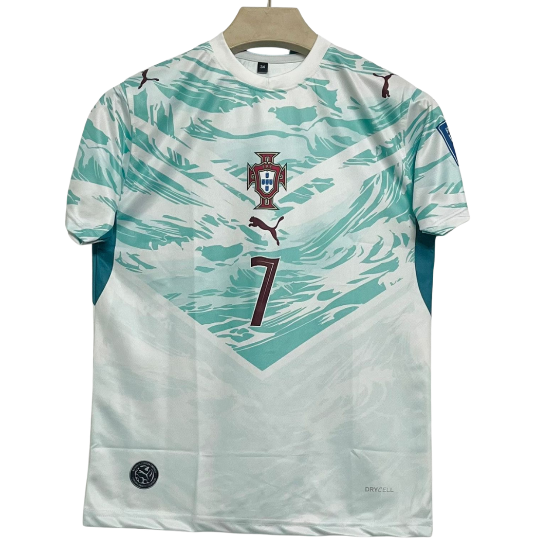 07 Ronaldo Portuga Away 2026 Home Round Neck Sublimation Print Logo Jersey - Unisex