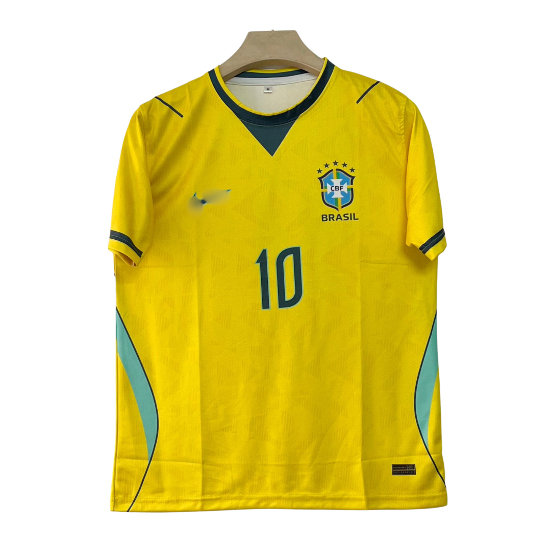 10 Neymer Brazil 2026 Home Sublimation Print Jersey - Unisex