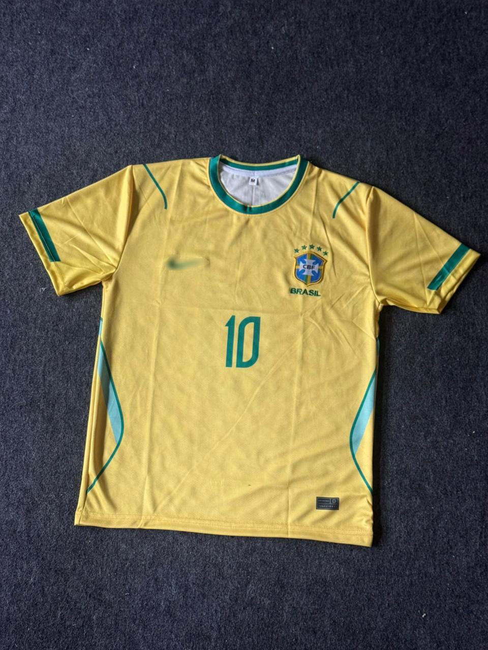 Brazil Kit 2026 Home Embroidery Neymer 10 Print Jersey - Unisex